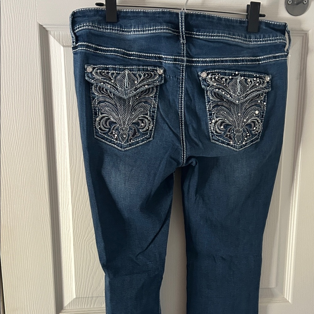 Apt. 9 Women's Dark Blue Boot Cut Jeans - Picture 8 of 10